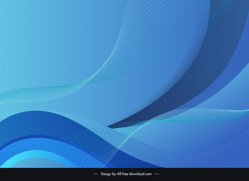 abstract background template dynamic 3d wavy curves 