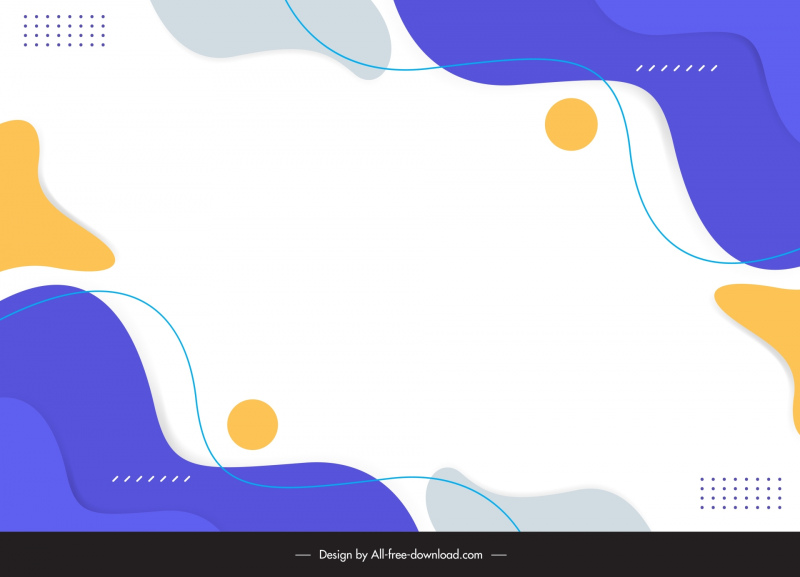 abstract background template flat dynamic curves  