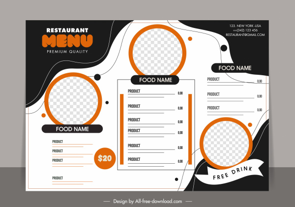 menu background template abstract contrast checkered decor 
