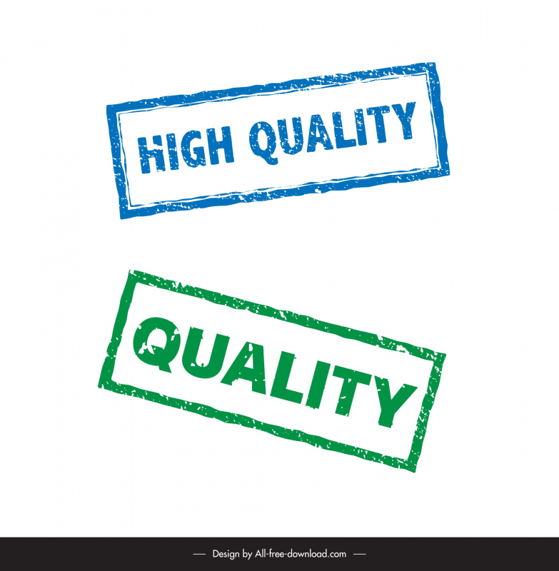 quality stamp templates retro flat rectangular shape 