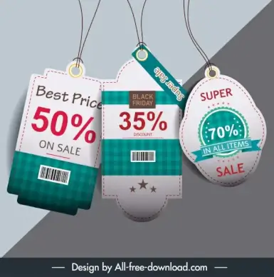 sale tag templates modern elegant checkered decor