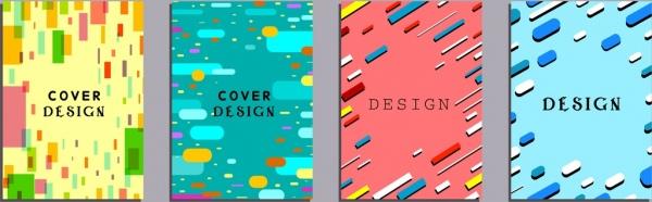 abstract background sets colorful geometric decor