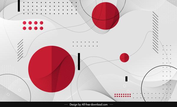 abstract background template bright colored geometric decor