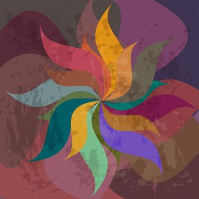 abstract background template colorful vignette curves decoration