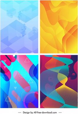 abstract background templates modern bright color mix decor