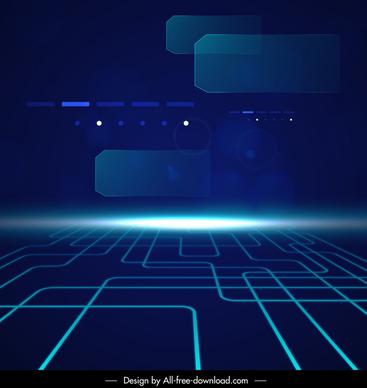 abstract technical background 3d shiny light effect lines connection surface decor