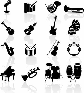 Black Symbols - Musical Instruments