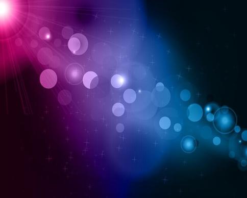blue and purple bokeh abstract light background vector illustration