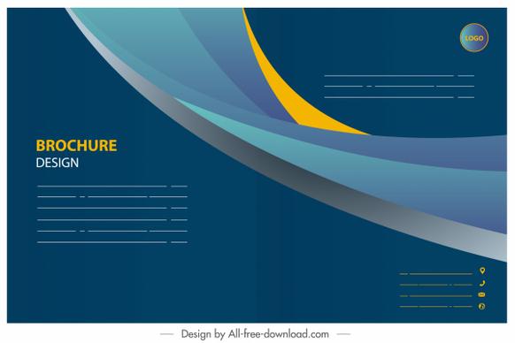 business brochure template modern elegant dynamic decor