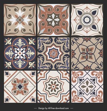 ceramic tile pattern templates elegant classical symmetry