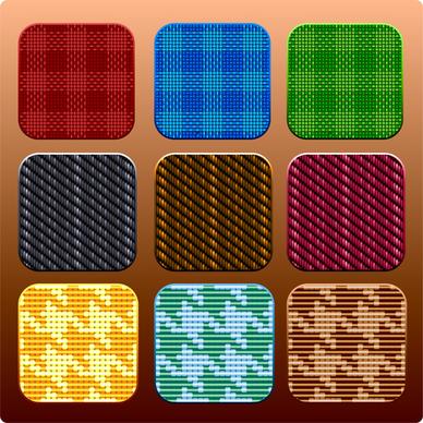 cloth pattern button