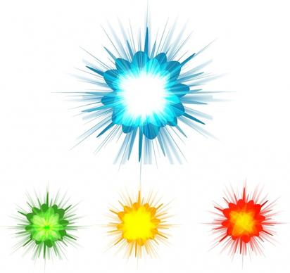 Color Burst Background Set 
