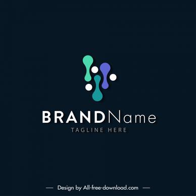 de tudo um pouco logo template modern flat geometrical design
