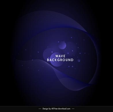 decorative background dark abstract dynamic curves circles design