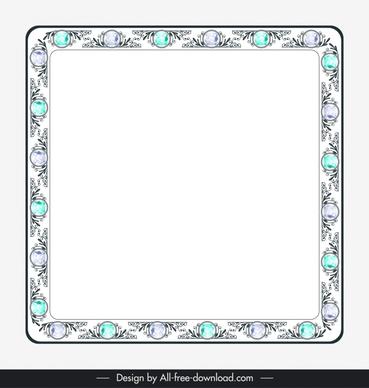 diamond border clipart template symmetric repeating decor