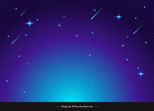 falling stars background template elegant modern dynamic