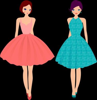 fashion model icons modern dress style