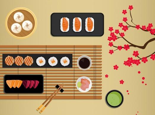 food background traditional japanese style decor