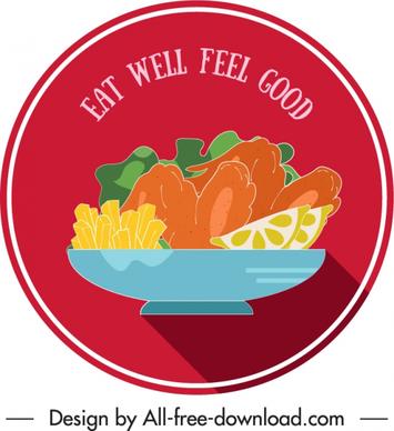 food label template dark colored classical flat handdrawn
