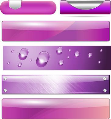 glossy web menu design