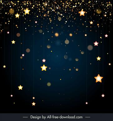 happy new year backdrop template modern sparkling stars light design 