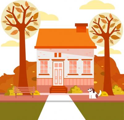 home background classical colored design