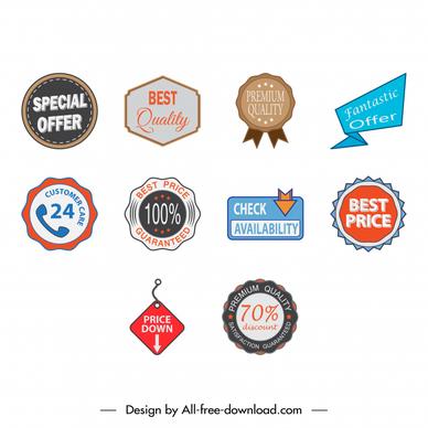 label icon sets flat elegant shapes sketch