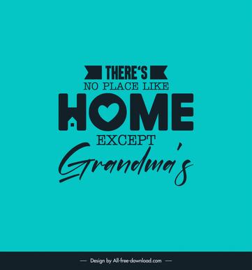 mothers day quotes for grandma poster template flat stylized texts heart home decor