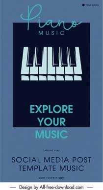 music concert poster piano keyboard classical sketch