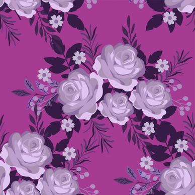 nature background roses icon decor classical colored design