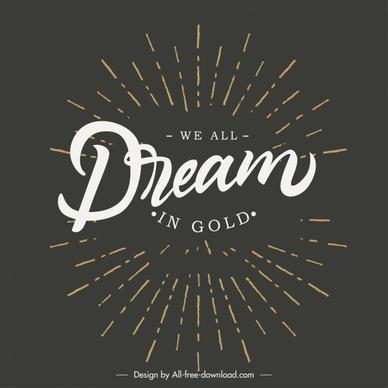 quotation banner template dark dynamic retro design