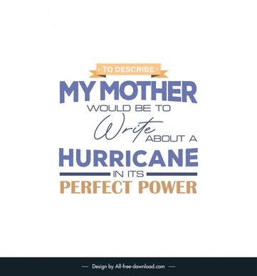 quotes for mom banner template elegant flat texts ribbon decor 
