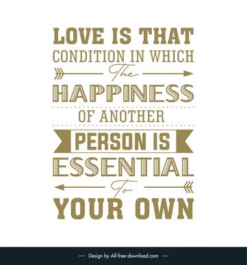 sad love quotes banner template flat classical texts arrow ribbon decor 