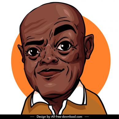 samuel l jackson movie actor icon handdrawn cartoon character sketch 