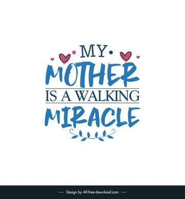 short and sweet mother day quotes poster template classical texts hearts leaf decor 