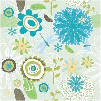 Spring flower pattern