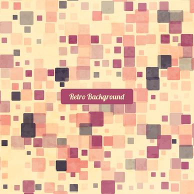 square dot retro background