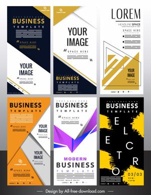 standee poster templates modern colorful decor