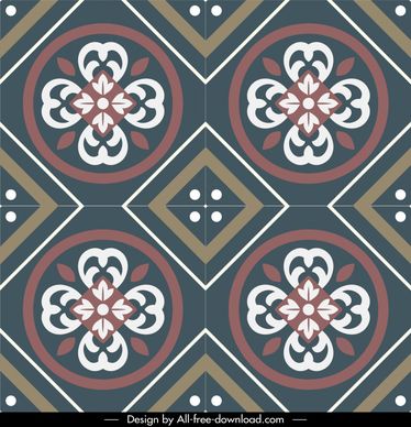 urban decore matt ceramic pattern template symmetric geometrical botanical design