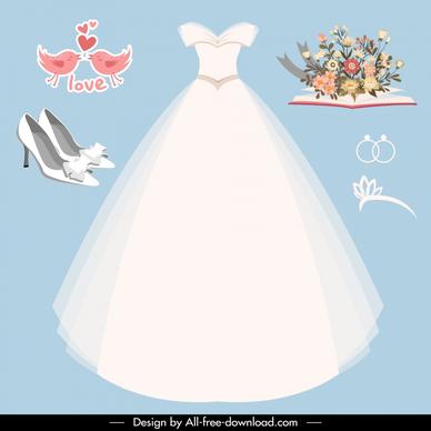  wedding costume design elements elegant objects