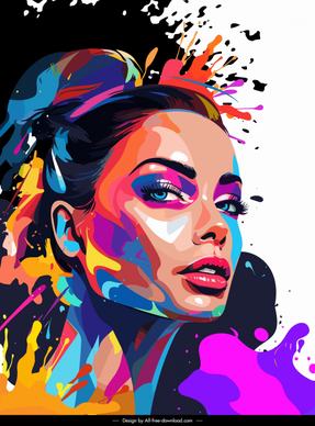 woman fashion painting graffiti street art grunge